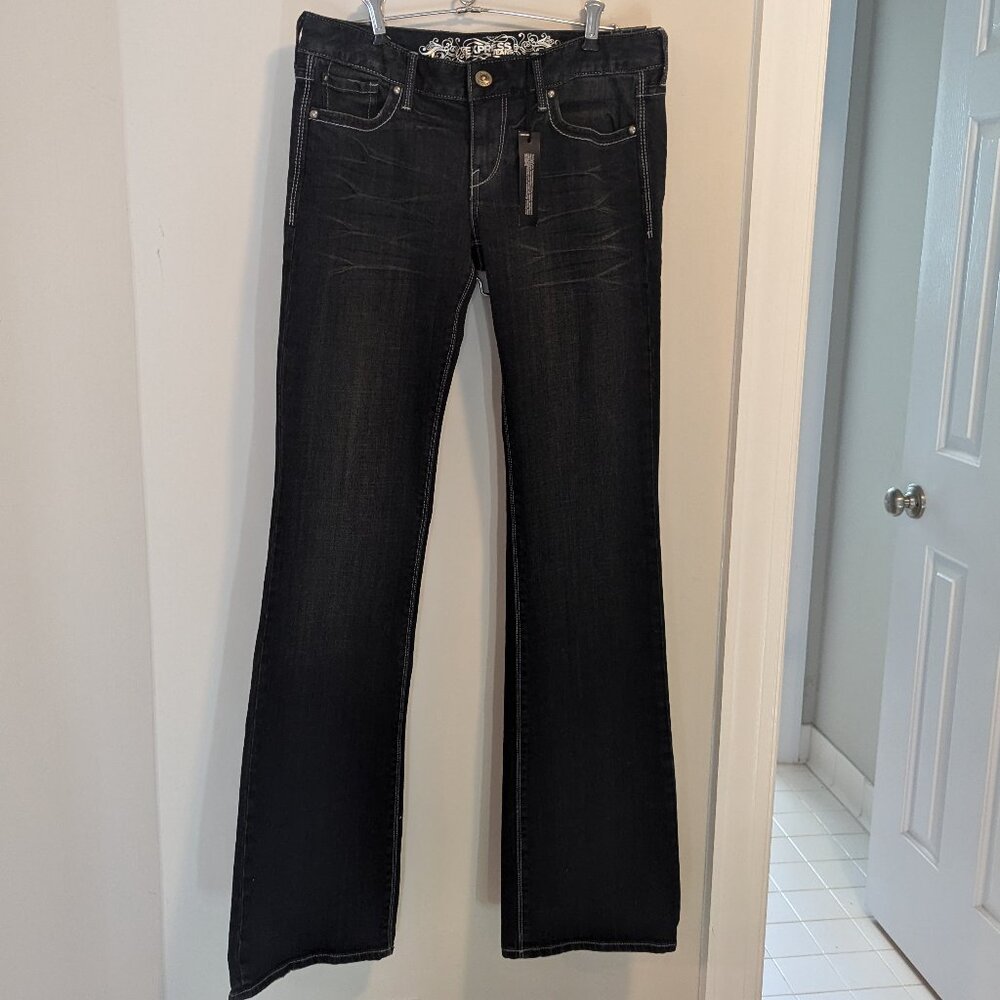 NWT Express Stella Boot Cut dark wash Jeans, Size 4L